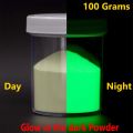 Glow in the Dark Green Pigment Phosphor Powder (100 Grams) for Epoxy Resin Paint DIY Decoration, Neon Night Glow Luminous Fluorescent Color. 