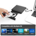 Super Slim Drive Portable Interface Drive USB 3.0 DVD RW Drive - Silver. 