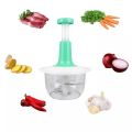 Chopper Manual Food Chopper, Speedy 1500ML Chopper with 3 Curved Stainless-Steel Blades, Chopper/Mincer/Mixer/Blender to Chop Fruits Onions/Fresh Meat/Ginger/Herbs/Garlics. 