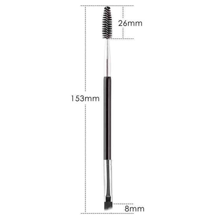 CollapseTen I Shaped Brow|professional Angled Eye Brow Brush & Spoolie - I-shaped Makeup Brush