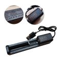USB Lithium Battery Charger for 10440, 14500, 16340, 17335, 17500, 17670, 18500, 18650 Rechargeable Batteties. 