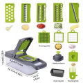 14/16/22 in 1 Multifunctional Vegetable Chopper Slicer Shredder with Basket Fruit Slicer Potato Shredder Carrot Grind Home Gadgets. 