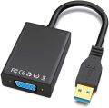 ABLEWE USB 3.0 to VGA Adapter, USB 3.0/2.0 to VGA Multi-Display Converter Support Resolution 1080p for Win 7/8/8.1/10 (Not works for Chromebook,Linux,MAC OS). 