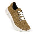 Golden Walk Shoes for Men - Mustard Sneakers, Foot Flexa Premium Shoes with Soft Sole. 