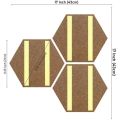 17 inches x font weight print 17 wall decoration number texture self-adhesive canvas individual hexagonal flower pot ECOR three NEXO D set UV. 