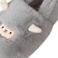 House Slipper Shoes Soft Indoor Slippers for Girlfriend Boyfriend Boys Girls Gray 36 to 37. 