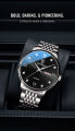 POEDAGAR New Men's Watches Swiss Luxury Brand Watch Men's Waterproof Luminous Fashion Quartz Watch Trend Steel Band Business Casual Wrist Watches. 