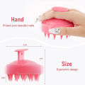 Shampoo Massager Brush Scalp Hair Scrubber with Soft Silicone Bristels For All Type Of Hairs Straight Curly Wet Dry For Men Women Children (Random Colors). 