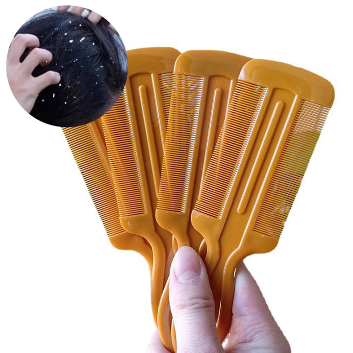 2 Pcs Plastic Double Sided Nit Fine Tooth Combs For Head Lice Detection ...