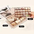 24 Grid Transparent Acrylic Jewelry Box organizer.. 