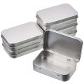 Metal Storage Box Silver Storage Box Tin Storage Box Storage Box Case Organizer. 