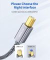 High Quality Braided Printer Cable USB 2.0 | A Male to B Male Scanner Cable | 5 yards, 3 yards, 2 yards , Long USB printer Cable | Fast Speed Printer Cables for  Laptop, All USB Printers & Scanners. 
