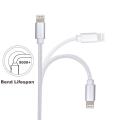 VOKOO Short Charging Cables [5 Pack 8 inches] BUENTEK Nylon Braided USB Cable Sturdy Charging Cord Compatibility with i OS System Device - Silver. 