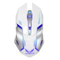 ZERODATE X70 2.4GHz Wireless 6-Keys 2400 DPI Adjustable Ergonomics Optical Gaming Mouse with Breathing Light. 