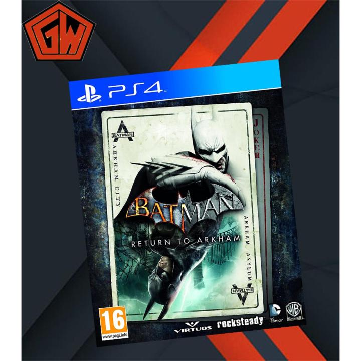 PLAYSTATION 4 DVD BATMAN RETURN TO ARKHAM PS4 GAME