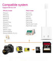For iPhone Multi Card Reader for Lightning SD TF Memory Card Reader Support IOS13 14 For Huawei USB Type C Adapter Cardreader. 