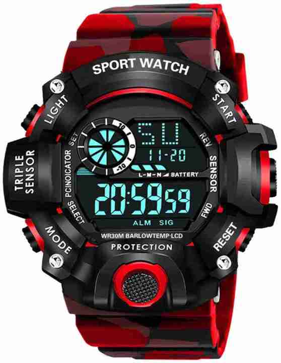 Digital Watch With Square LED Shockproof Multi functional Automatic Waterproof Digital Sports Watch For Men s Or Kids Watch For Boys Digital Watch For Boys Daraz.pk