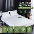 Waterproof Mattress Cover Single Bed Or Double Bed King Size Fitted Mattress Protector Anti Slip Bed Sheet. 