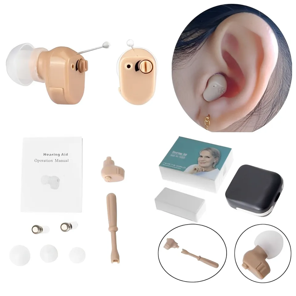 Axon K-188 ITE Hearing Aid and Voice Amplifier with Volume Control – Beige