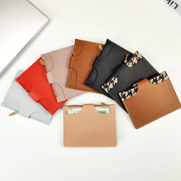 Certificate Cover With Zipper Card And ID Holder With Buckle Closure Card Holder With Zipper And Buckle Driver's License Wallet Zippered Card Case