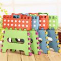 Lightweight Folding Step Stool Plastic Durable Easy Foldable Plastic Chair (Random Colour) -Small Size(19cm x 19cm x 25cm ). 