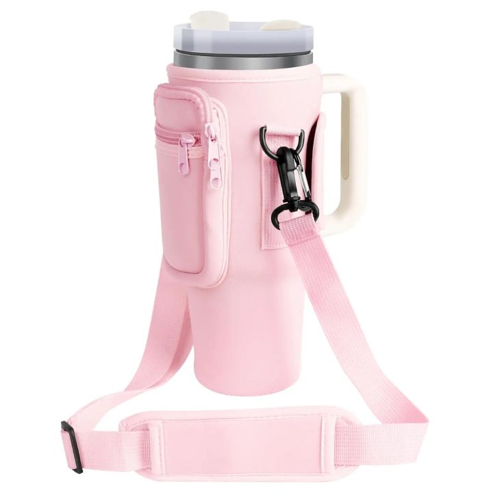 Water%20Bottle%20Carrier%20Bag%20with%20Phone%20Pocket%20for%20Stanley%2040oz%20Tumbler%20with%20Handle%20Neoprene%20Water%20Bottle%20Holder%20Pouch%20-%20Image%205