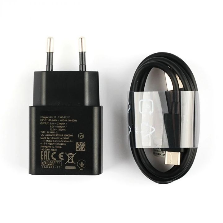 Fast Chatger Adapter Quick Charger For Sony Xperia XZs G8232 X Compact F5321 XA2 Ultra XZ2 XZ Premium XZP Type-C Cable