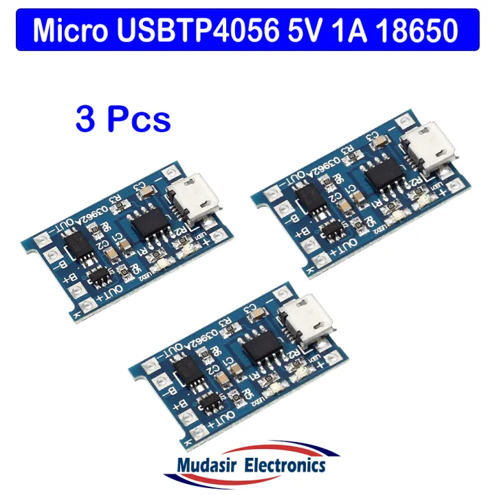 TP%204056%20Micro%20USB%2018650%20Lithium%20battery%20charging%20and%20protection%20integrated%20charging%20board%20-%20Image%202