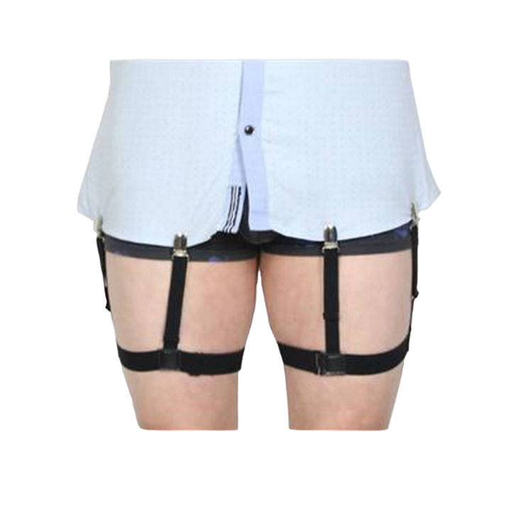 Mens shirt garter belt best sale