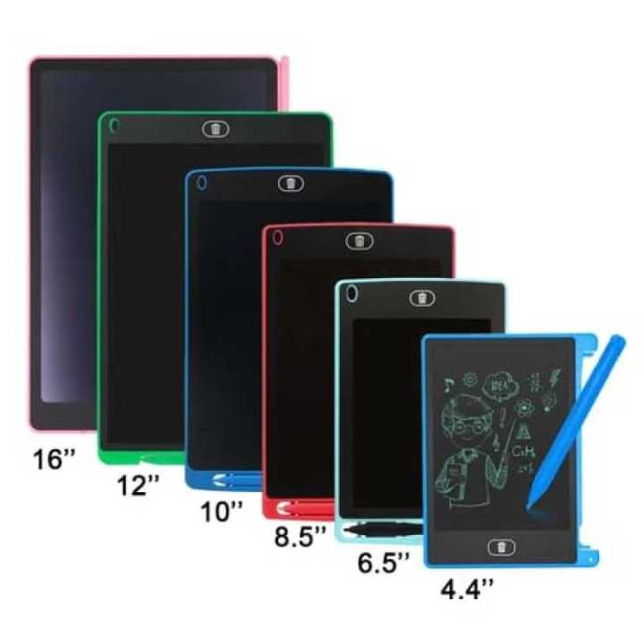 LCD Writing Tablet Electronic Slate E-writer Digital Memo Pad Erasable Writing Board Learning Toys And Gadgets For Educational And Daily Life Routine Notebook Purpose - 10 Inch & 8.5 Inch
