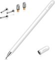 Stylus Pencil for íPád , MËKO 2 in 1 Magnetic Disc Stylus Touch Screen Pens for Ápplé íPhöne/ípád prö/Mini/Aïr/Android/Micròsoft/Surface and Other Touch Screens Bundle with 5 Replacement Tips-White. 