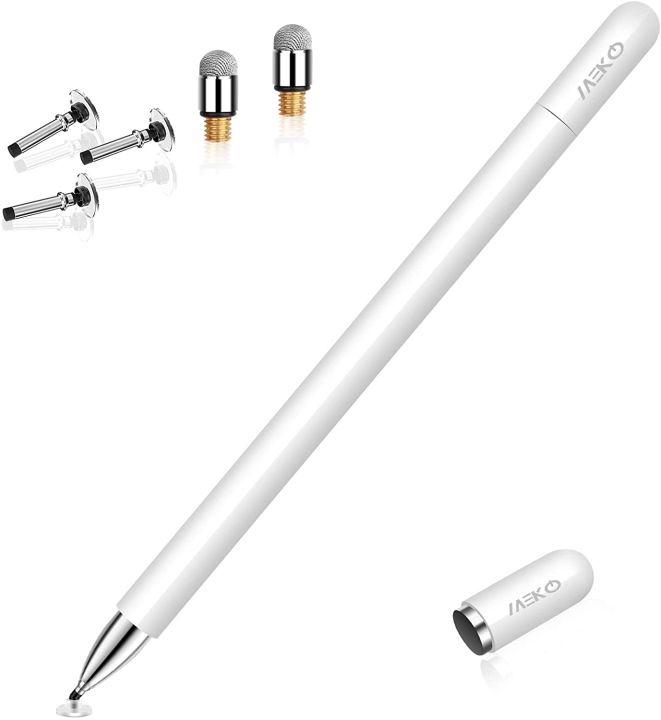 Stylus%20Pencil%20for%20%C3%ADP%C3%A1d%20,%20M%C3%8BKO%202%20in%201%20Magnetic%20Disc%20Stylus%20Touch%20Screen%20Pens%20for%20%C3%81ppl%C3%A9%20%C3%ADPh%C3%B6ne/%C3%ADp%C3%A1d%20pr%C3%B6/Mini/A%C3%AFr/Android/Micr%C3%B2soft/Surface%20and%20Other%20Touch%20Screens%20Bundle%20with%205%20Replacement%20Tips-White%20-%20Image%206