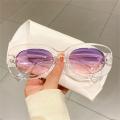 Oval Vintage Sunglasses Luxury Brand Designer Gradient Oval Frame Eyewear Designer Sun Glasses for Outdoor Activities Sun Protection Women and Men Casual Wear Fashion Statement. 