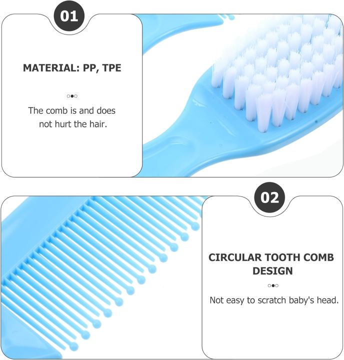 mini%20momo%20Newborn%20Hair%20Brush%20Hair%20Brush%20and%20Comb%20Set,%20Newborn%20Massage%20Hair%20Brush%20Comb%20Kit%20for%20Boy%20or%20Girl,%201%20Set%20-%20Image%204