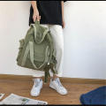 Backpacks Women Korean Style Harajuku Multifunction Travel Large Capacity Backpack Retro Solid Waterproof Bag Students Preppy. 