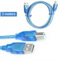 USB Printer Cable 10FT/3Meter USB Printer Cord USB 2.0 Type A Male to B Male Scanner Cable High Speed Printer Cable. 