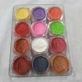 12 PCS PEARL GLITTER MICA POWDER FOR EYESHADOW SHIMMER DUST MICA POWDER FOR ART & CRAFT PARTY MAKE UP DUSTY LOOSE SHINY GLITTERS FOR EYES & NAILS. 