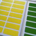 168pcs 38x13mm 6 Colors Glossy Paper Label Stickers for Office Work School Home Art Decoration File Classification Writable Tag. 