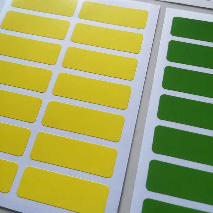 168pcs%2038x13mm%206%20Colors%20Glossy%20Paper%20Label%20Stickers%20for%20Office%20Work%20School%20Home%20Art%20Decoration%20File%20Classification%20Writable%20Tag%20-%20Image%204