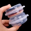Powder Puff Storage Box - Makeup Sponge Holder Case - Beauty Blender Protective Container - Transparent, Double -layer, For Travel - Make Up Tools - Air Cushion Sponge Case. 