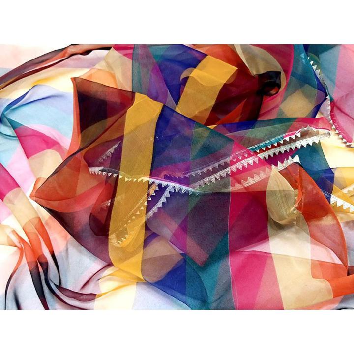 Multi Color Dupatta Organza For Women