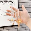 Mobile Phone Hanging Strap Cute Phone Charm Bracelet Handmade Phone Strap Beaded Bracelet Phone Strap Candy Color Wrist Strap. 