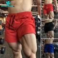 Green Home Men Shorts Above Knee Summer Pure Color Hawaii Gym Shorts. 