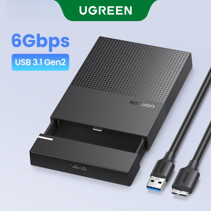 UGREEN HDD Case 2.5 Hard Drive Enclosure USB Type C SATA 5Gbps for SSD HDD 9.5 7mm External Hard Drive Disk Case Support UASP