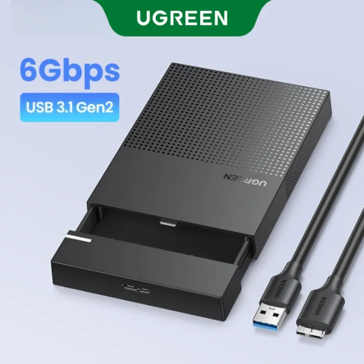 UGREEN HDD Case 2.5 Hard Drive Enclosure USB Type C SATA 5Gbps for SSD HDD 9.5 7mm External Hard Drive Disk Case Support UASP