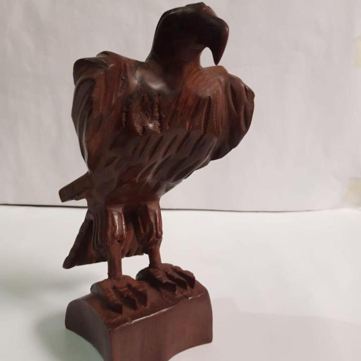 Wooden Eagle, Hand Carved Eagle, Wooden Eagle Sculpture, Wooden Eagle ...