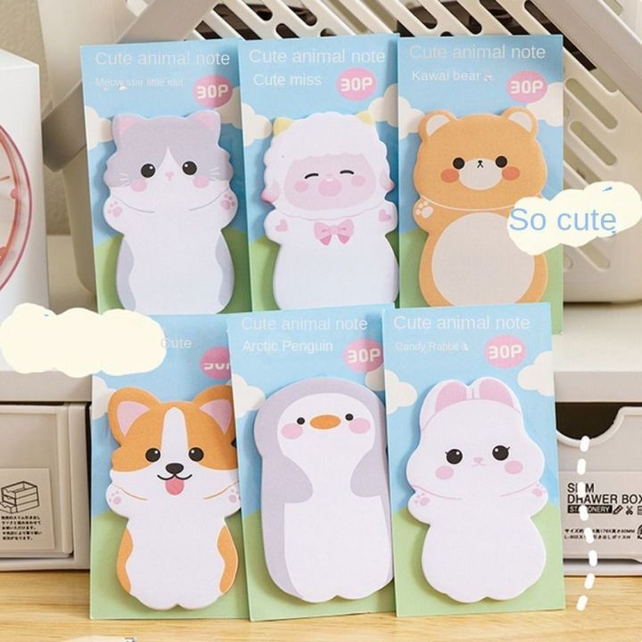 Scrapbooking Cartoon Bear Animal Memo Pad Sheep Dog Sticky Notes Cat ...