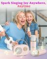 Mini Bluetooth Speaker with Wireless Microphone - Karaoke, TF Card, FM Play, Hi-Fi Bass, and Free Talk - Perfect Children's Birthday Gift. 