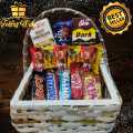 chocolate basket for gift mix chocolates Birthday - Anniversaries - - Valentines Day - giveaway. 