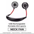 Hanging Neck Fan for Kitchen Folding Handheld Fan Wearable Portable Neckband Mini Fan USB Chargeable. 